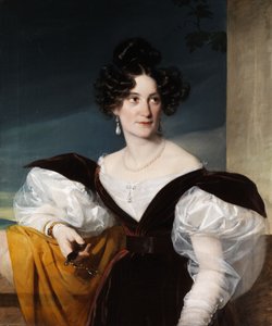 lorgnonを持つ女性の肖像画 作： Unbekannt Unbekannt